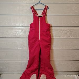 Swiss Tech Youth Medium 7/8 Hot Pink Snow Overall Bibs Ski